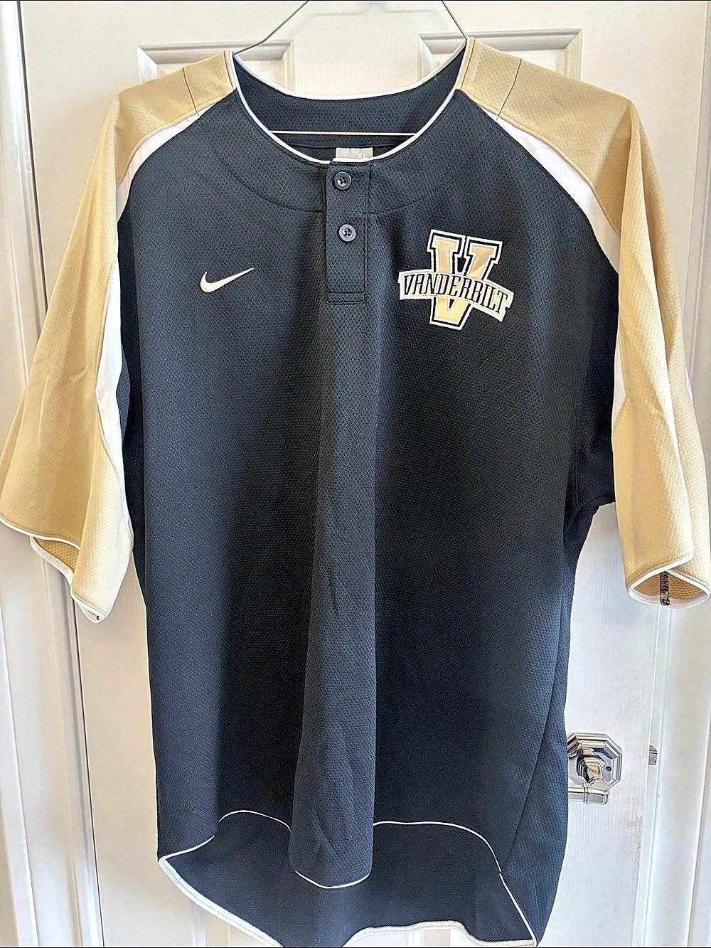 Nike Vanderbilt Commodores Nike Team Baseball Jersey Black & Gold XL